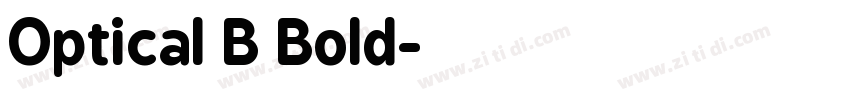Optical B Bold字体转换